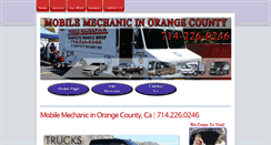 Desktop Screenshot of mobilemechanicinorangecounty.com